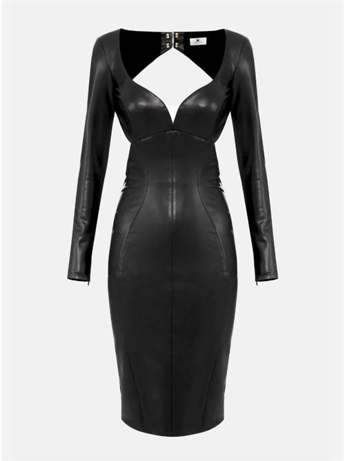 DRESS WITH CUT-OUT AND JEWEL HOOKS ELISABETTA FRANCHI | AB79557E2110 Nero